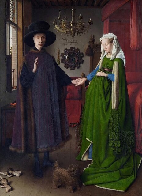 «جیووانی آرنولفینی و همسرش» اثر «ون دایک» ۱۴۳۴