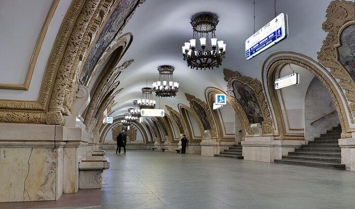 یکی از ایستگاه‌های مترو در مسکو 