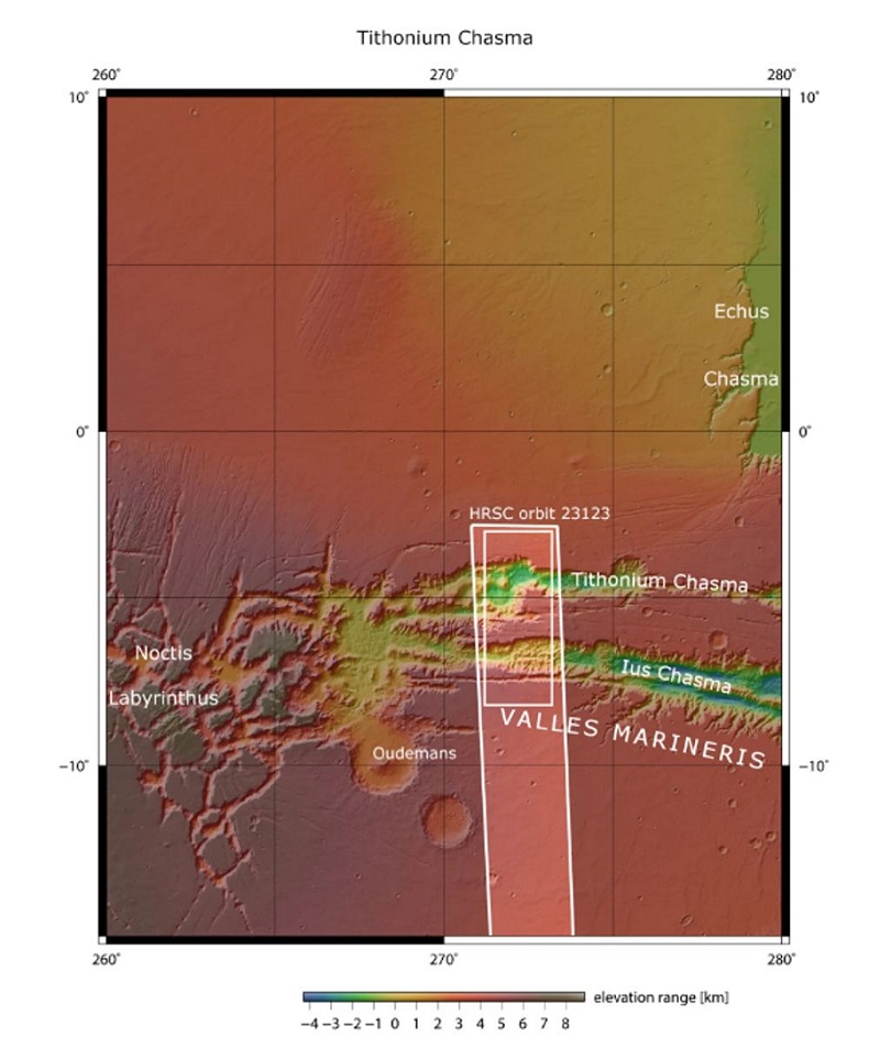 دره «Valles Marineris»- هفت گرد