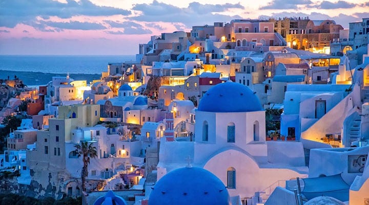 جزیره سانتورینی در یونان-هفت جزیره رویایی جهان هفت گرد